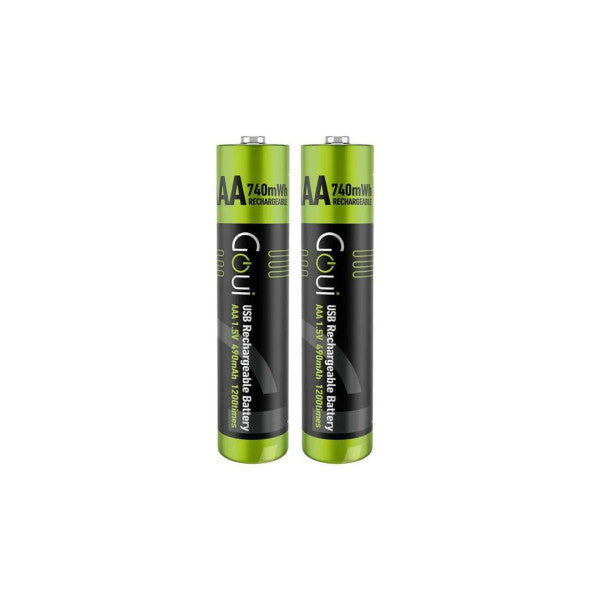 Goui Rechargeable AAA Battery (2Pcs) Noir Goui Rechargeable AAA Battery (2Pcs) Noir